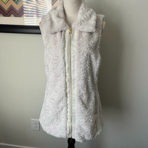 Marc New York Cream Faux Fur Vest M
